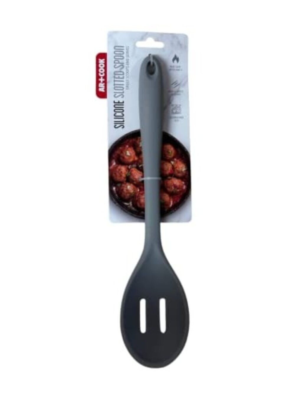 Art & Cook Dishwasher Safe Slotted Spoon Gray Size One Size NWT